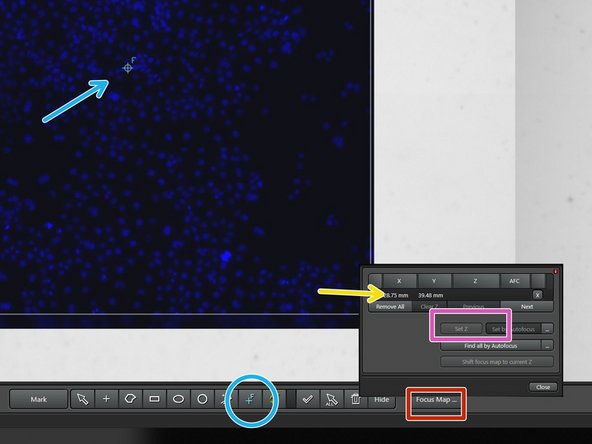 You can generate a focus map with multiple focus points, if your area of interest is big and the sample uneven.