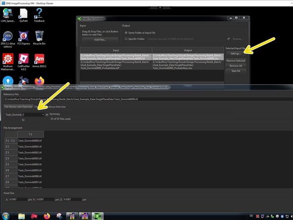 &quot;Add files&quot; and select the first file for importing.