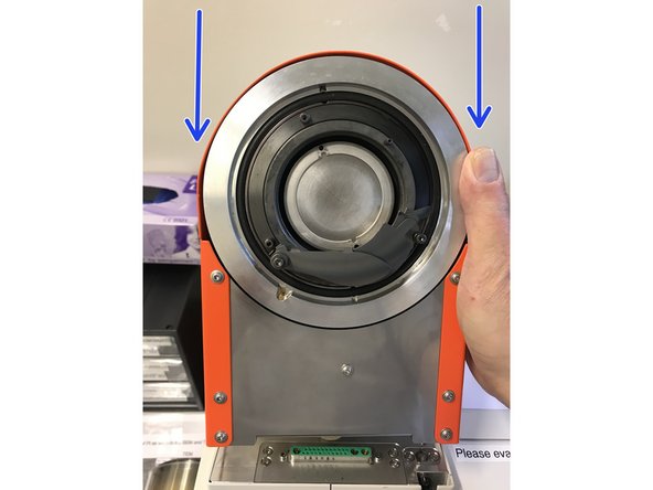 Pull the carbon head out with both hands put it byside.