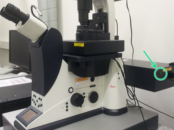 For engaging the lasers during imaging the cover has to be closed.