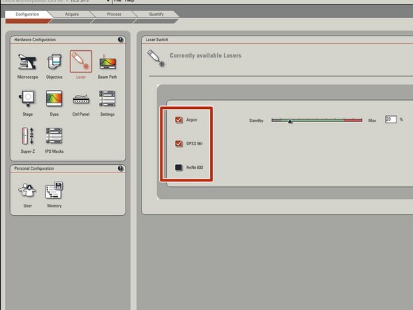 Select &quot;Laser&quot;.