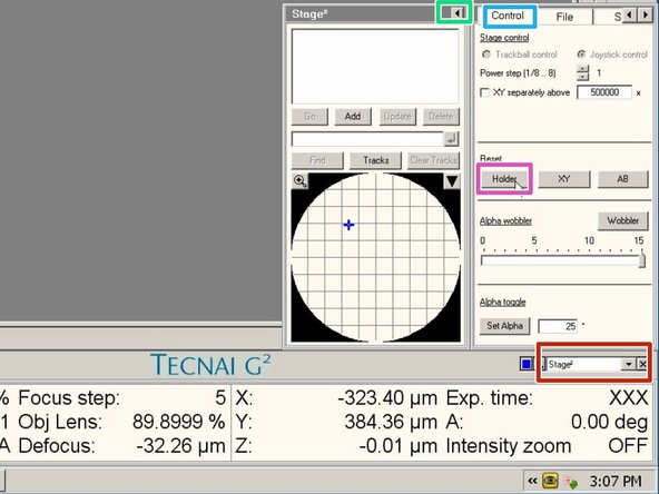 Go to the menu &quot;Stage²&quot;.