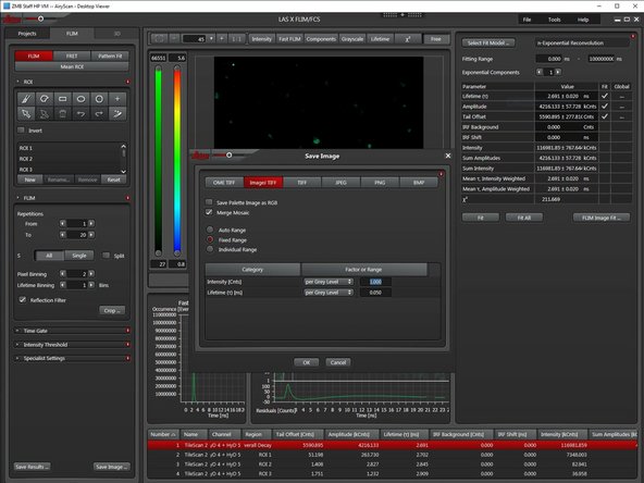 Select &quot;Merge Mosaic&quot; if you want to export a stitched image of a tile scan.