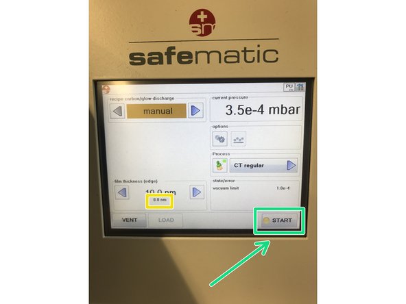 Adjust the layer thickness with arrows left (thinner), right (thicker).