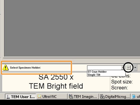 If this message appears: Select the Single Tilt Holder