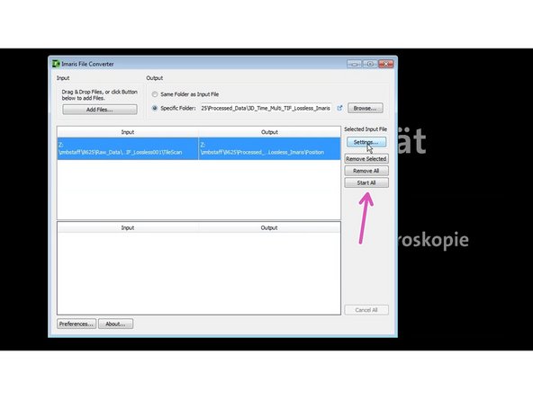 Each file contains a number of different time points (t),