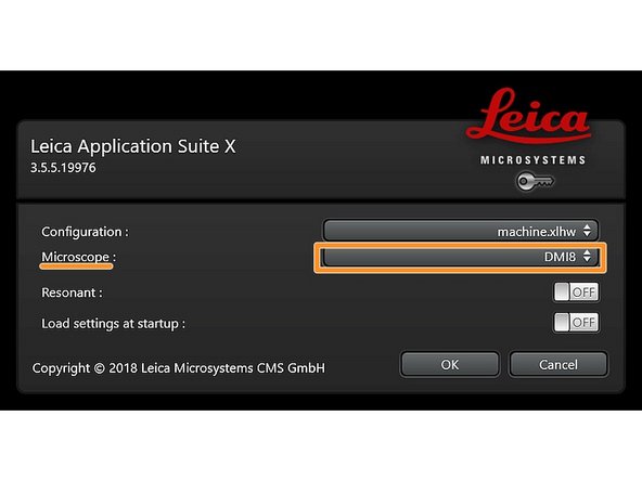 &quot;machine.xlhw&quot; - standard confocal measurements.