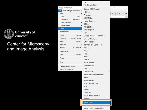 Open Fiji and import the .ome.tif file via the BioFormats importer: File-&gt;Import-&gt;BioFormats