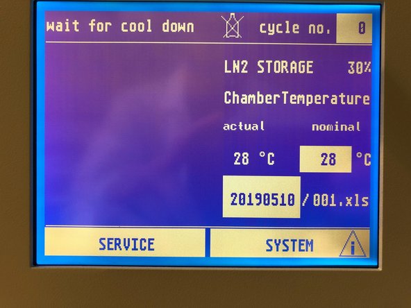 The system has to cool down. This will take roughly 40 minutes after starting filling liquid nitrogen.