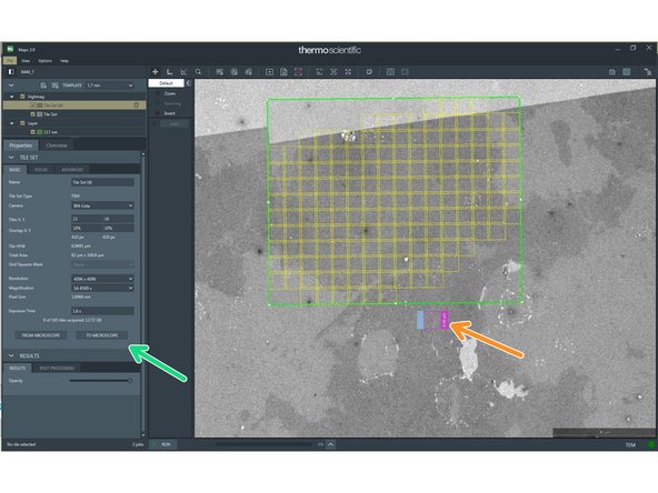 Press &quot;to microscope&quot; in the highmag tileset