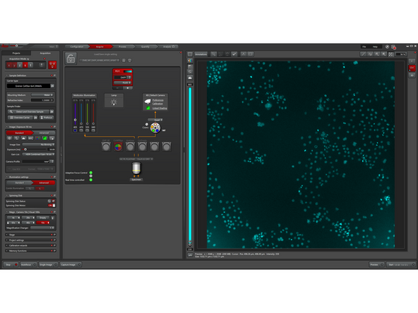 Click the "Multichannel Viewer" icon to display the live view in a larger window.