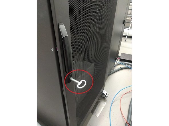 Locate the big rack at the back of the room where the GIB (Gatan Instrumentation Bin) is located.