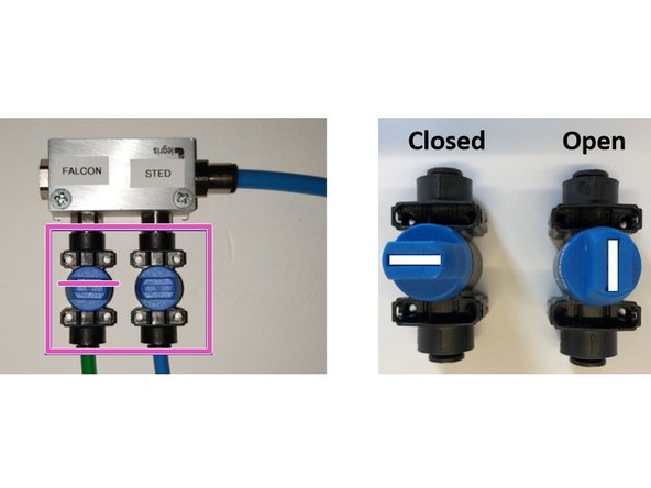 Switch off the cube (temperature control).