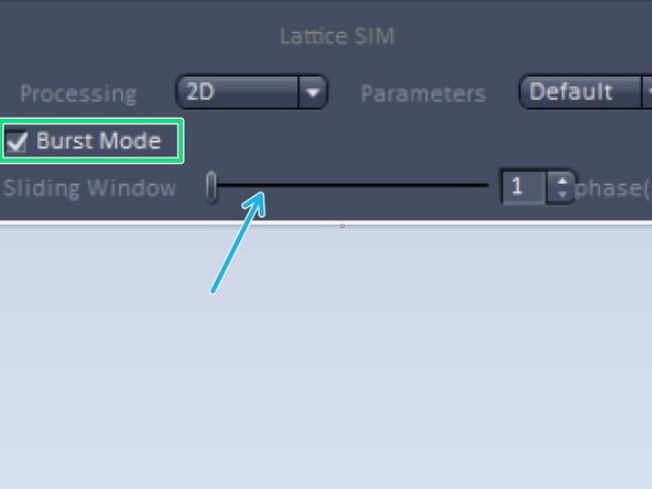 Burst mode processing uses the rolling window approach to let you observe processes in your living samples at up to 255 fps. Since Burst mode is an image reconstruction feature as well, you have the flexibility to use it with already acquired data sets. You decide how much time information is required for your data analysis.