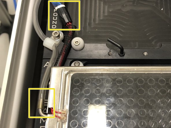 Carefully connect them to the top heater.