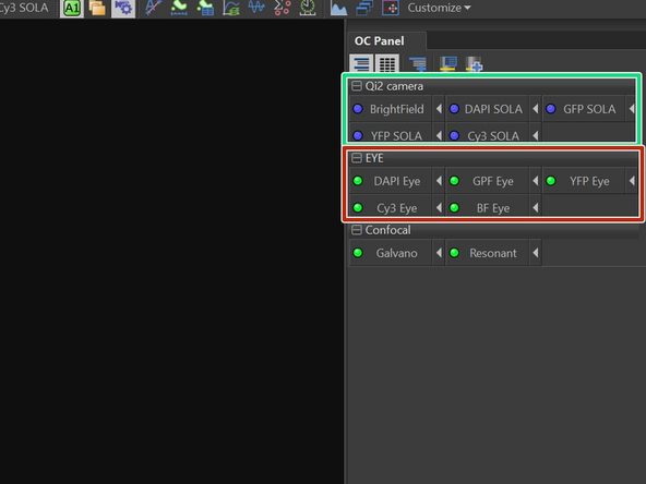 If you are using immersion objective, now is the time to add the immersion.