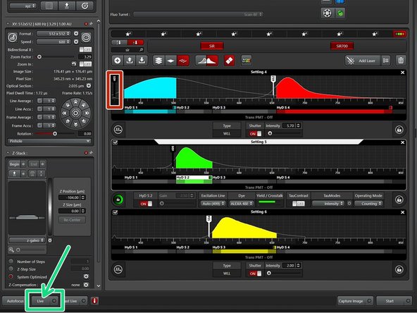 Start adjusting your image sequences/settings.