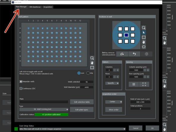 Click &quot;Edit&quot; for modifying and/or verifying scan settings. A new window opens (&quot;Edit Scan&quot; Window).