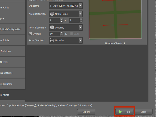 Press &quot;Run&quot;