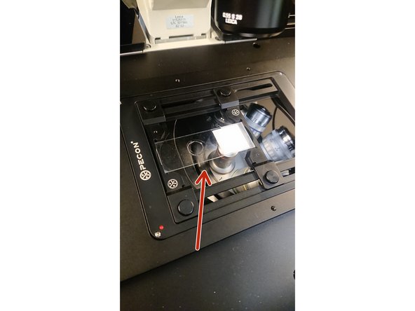 Mount sample in the respective holder/ stage insert.