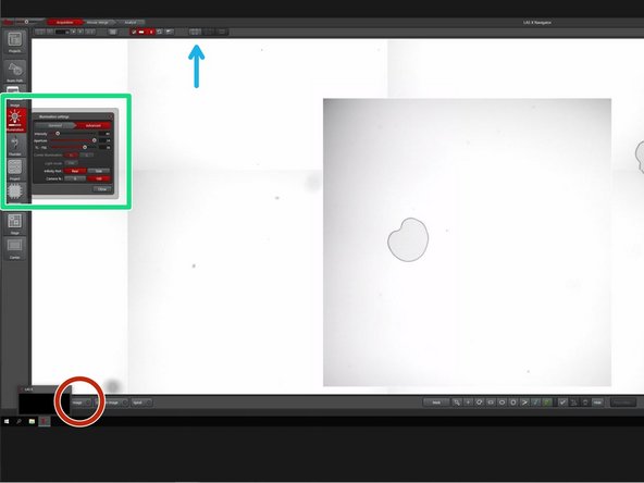 Center your view on the current stage position