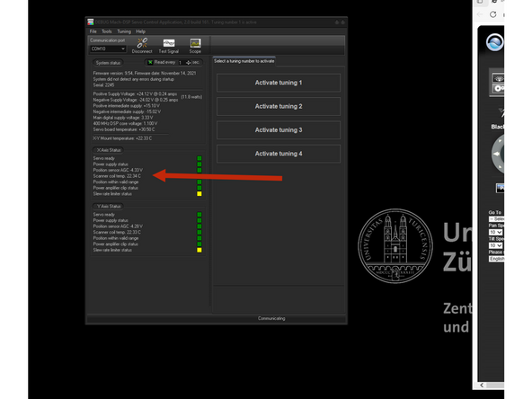 You are now connected. Please make sure when imaging coil temp is bellow 80°C. If not decrease the scanning speed or increase zoom.