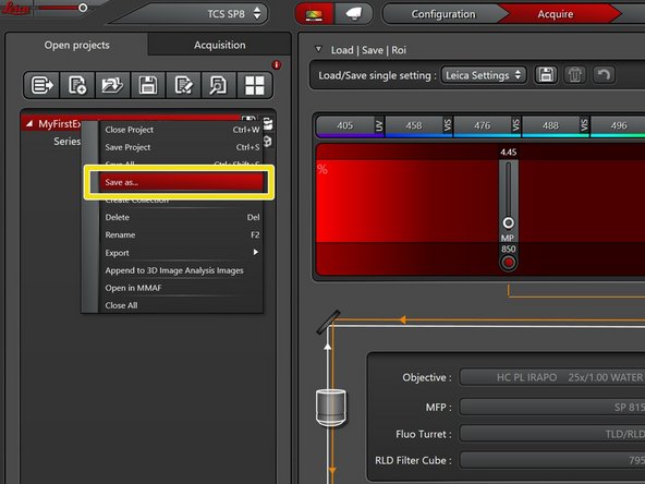 Click on your data file and give it a meaningful name.