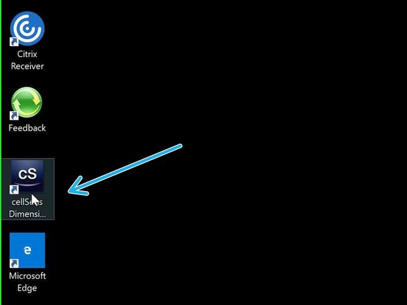 Start &quot;cellSens Dimension&quot; software.