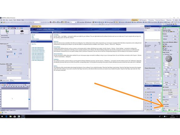 Open the &quot;Experiment Manager&quot; tab on the bottom right.