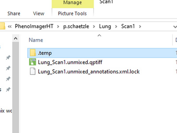 Scan slides as usual