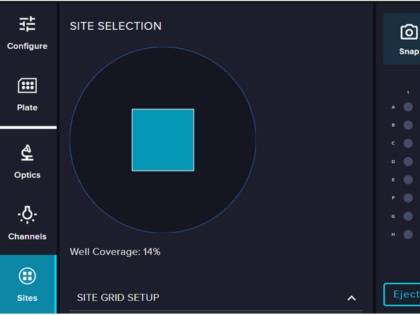 Set up the sites you want to scan.