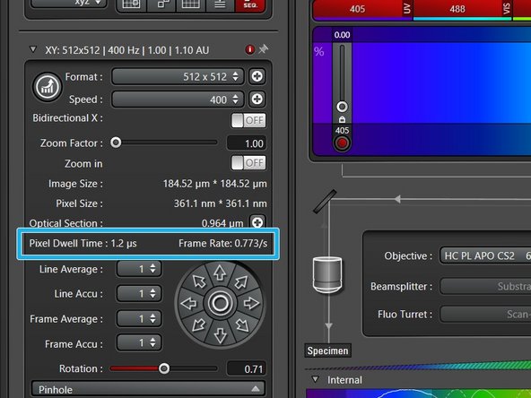 via the drop down menu (presets).