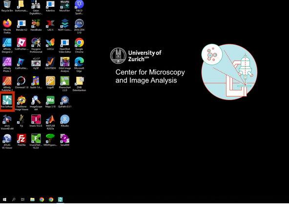 Start the Aria Software.