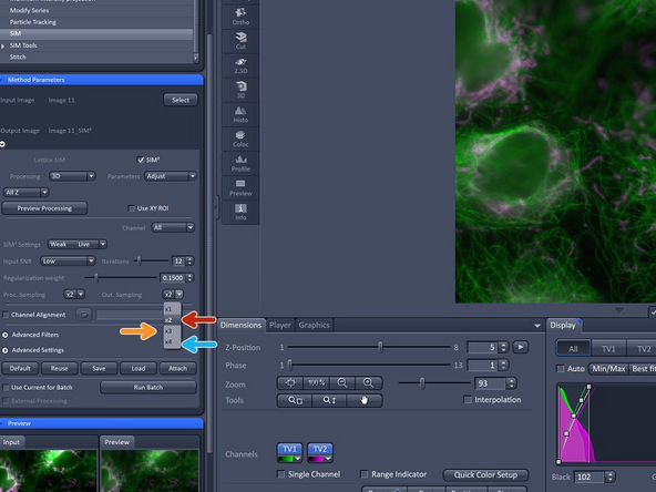 With the settings Out. Sampling you can control:  How the resulting processed image is presented by changing the pixel size.