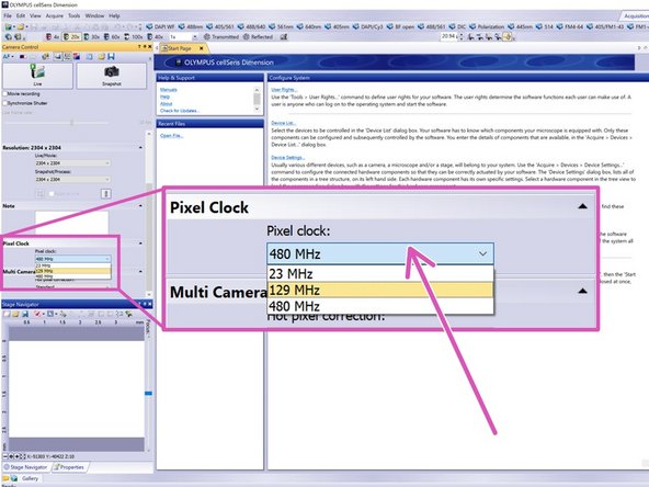 Toggle here the bit depth ON = 16 bit, OFF = 8bit.