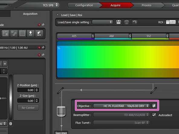 This is a mandatory step as it avoids possible collision of the stage and objective during exchange of inserts and/or samples.