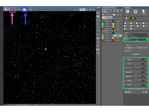 Select the objective you want to image with.