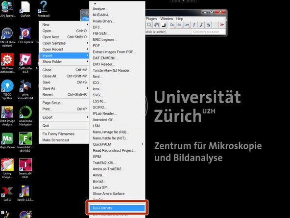 In FIJI open the resulting Ilastik probabilities using &quot;Bio-Formats&quot; reader.