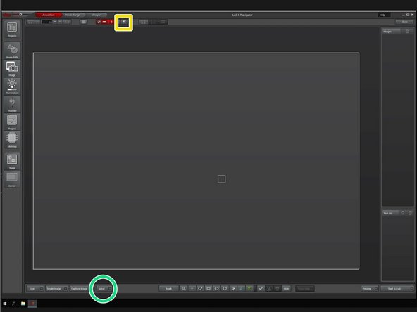 Generate a quick overview to get a first orientation in your sample with a spiral scan.