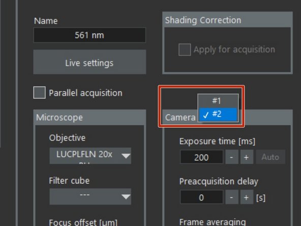 If dual camera acquisition is used for simultaneous acquisition of two channels with maximum speed: