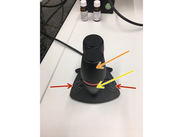 Move your sample under  the objective with the help of the external controller &quot;Smart Move&quot;.