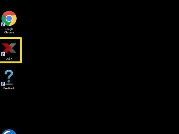 Start the &quot;LAS X&quot; software.