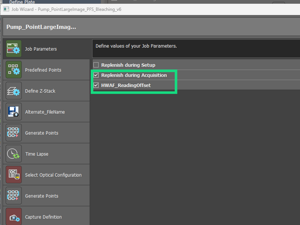 Press &quot;Run&quot; in the JOB Editor to open the JOB Wizard.