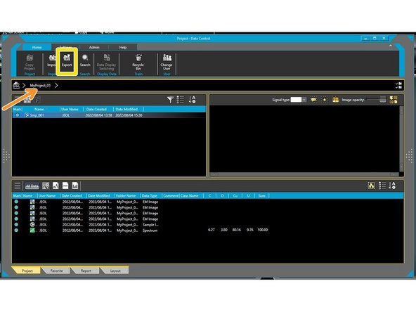 Open Smile View software by clicking &quot;Data Management&quot;.