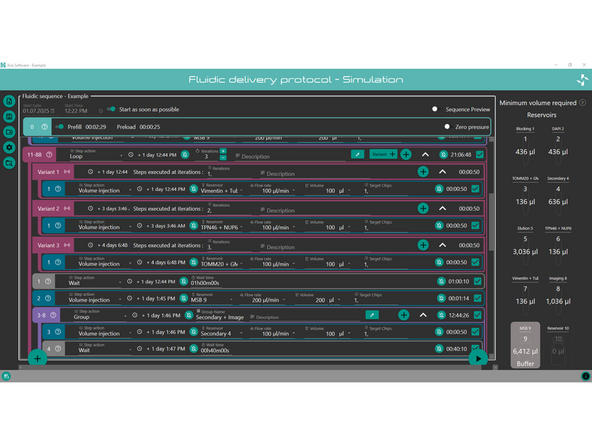 Specify at which iterations the variant should be executed.
