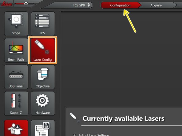 Go to &quot;Configuration&quot;.