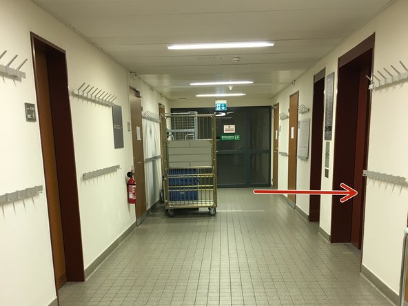 Go to the A floor with the lift.