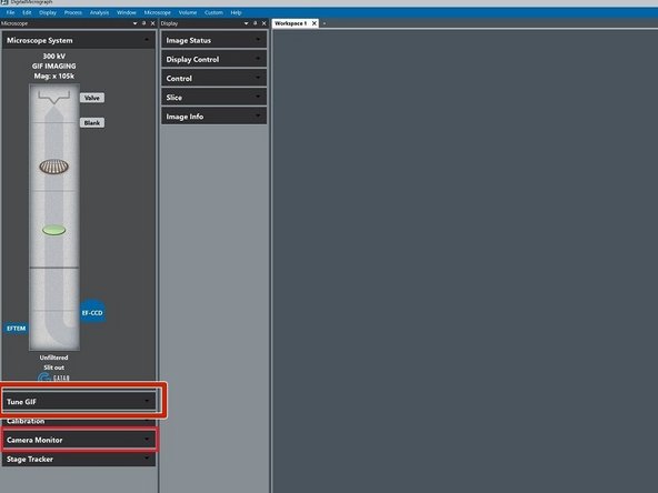 Before proceeding to Gain Reference acquisition wait until the camera temperature is at -20 °C.
