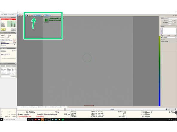 Restart the TIA and FluCam.