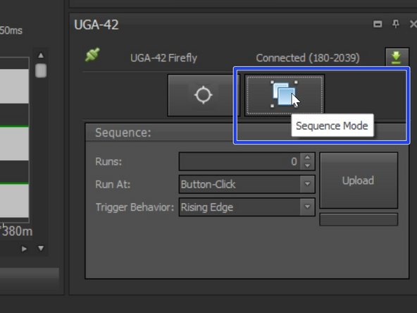 If you want to choose different shapes/patterns or define a (triggered) sequence choose &quot;Sequence Mode&quot; under the UGA-42 panel.